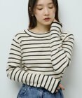 Green Parks ラメライン入りリブニットプルオーバー