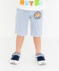 MIKI HOUSE HOT BISCUITS 【80-120cm】 ワッペン 6分丈 ハーフパンツ