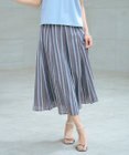 J.PRESS LADIES L 【洗える】ランダムストライプ スカート