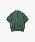 ATON COTTON WASHI KNIT | ハーフスリーブポロセーター - UNISEX