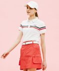 23区GOLF 【WOMEN】【吸水速乾/UVケア】エイトロックカノコ 半そで ポロシャツ