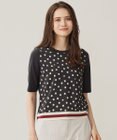 自由区 【アンサンブル対応・洗える】ポルカドットプリント プルオーバー