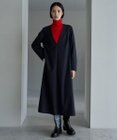 UNFILO L ウールライク Vネックワンピース