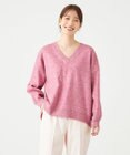 SHARE PARK LADIES ソフトタッチＶネックニット