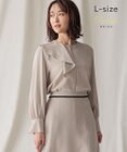 BEIGE， 【L-size】CINDY / アシンメトリーブラウス