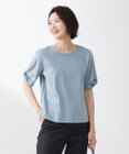J.PRESS LADIES 【接触冷感・UVケア】コンパクトコットンスムース ツイストスリーブ カットソー