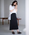 ANY L 【ウエストゴム】プリーツアイラインスカート