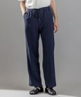 JOSEPH HOMME テクノボイルストレッチ ドロスト付きワイドストレートパンツ / HARRY CONVERTIBLE