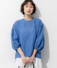 23区 L LIBECOリネン ボリュームスリーブ ブラウス