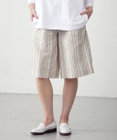 J.PRESS YORK STREET 【WOMEN】コットンリネン　ハーフパンツ