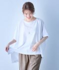 ANY L ハイツイストコットンポンチョ風Tシャツ