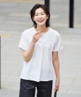 J.PRESS LADIES S 【WEB限定カラーあり・抗菌消臭・吸水速乾】サッカージャージー キーネック カットソー