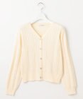 Feroux 【洗える】ビジューボタン カーディガン