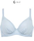 WACOAL 【小さく見せるブラ】 シンプル ブラジャー 着やせ効果 コンパクトにメイク バストの突出をおさえる 背中の段差を軽減 大きいサイズ レディース BRB452 /ワコール