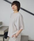 ICB L 【UVケア・接触冷感・速乾・洗える】 FluidBackSatin  シアーコンビブラウス