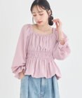 earth music&ecology バルーンヘムブラウス