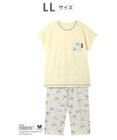 WACOAL ワコール_リラックス＆スリープ パジャマ 3分袖 半袖 8分丈 綿100%(本体) PEANUTS スヌーピー レディース FDT158 /ワコール