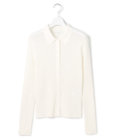 23区 【GOLD LABEL】コットンリネンシアー ニットポロカーディガン
