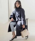 組曲 L 【WEB限定】コットンライクツイル スタンドネックコート