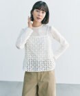 UNFILO L 【2点セット】ラッセルレース キャミレイヤード Tシャツ