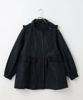#Newans 【セレモニーにも】ラウンドフリルタフタブルゾン