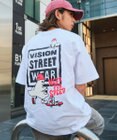 WEGO 【ユニセックス着用ITEM】別注VISIONボックスロゴゴーストスケーターT（SS）