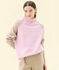 BEIGE， 【Oggi掲載】RULE / ウールカシミヤバイカラーハイネックニット