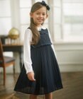 組曲 KIDS 【110-140cm】シフォンプリーツコンビ ワンピース