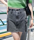 WEGO カーゴポケットデニムミニスカート