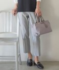 J.PRESS LADIES L 【洗える】シャークスキンハウンドトゥース テーパード パンツ