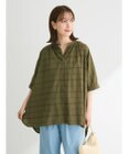 Green Parks インド綿 チェックドビーブラウス