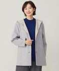 J.PRESS LADIES ウールナイロンリバー フード付き コート