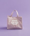 Maison de FLEUR コットンキャンディ刺繍トートバッグ