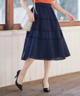 Tiaclasse L 【新色追加・洗える】幅広く活躍が期待できるレース切替スカート