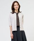 J.PRESS LADIES L COTTON ACETATE DRY クルーネック カーディガン