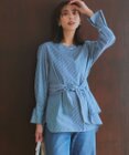 23区 S CANCLINI スキッパーベルト付き ブラウス