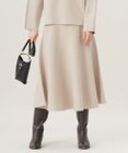 自由区 【セットアップ対応・洗える】ウールミラノニット スカート