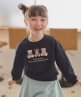 ANY KIDS 【らくっトレーナー】アニマル 裏毛 サガラ刺しゅう トレーナー