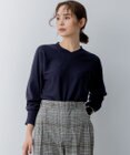組曲 【洗える・WEB限定】Vネックドルマンスリーブ ニット