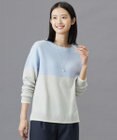 J.PRESS LADIES L 【WEB限定カラーあり・洗える】CAT ボートネック ブロッキング ニット