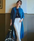 23区 【Oggi4月号掲載/洗える】23区DENIM ライトダンガリー シャツワンピース