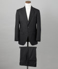 GOTAIRIKU 横に伸びる【TasmaniaWool/タマニアウール】ストレッチ スーツ（ブラックストライプ）