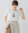 23区 【洗える】アンカーロゴプリント 半袖 Tシャツ