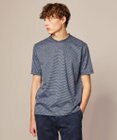 JOSEPH ABBOUD 【リネン素材/清涼感/吸水速乾】リネン天竺ボーダー Ｔシャツ