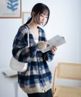 WEGO モヘアライク総柄BIGカーディガン