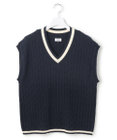J.PRESS YORK STREET 【UNISEX】テープヤーンチルデン ニットベスト