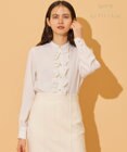 BEIGE， 【WEB限定】STOW / フリルブラウス