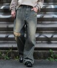 WEGO スーパーバギーダメージデニムパンツ