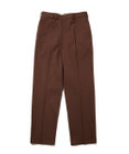 J.PRESS MEN 【J.PRESS ORIGINALS】Cotton Polyester Drill New Piped Stem Slacks / Big Back Belt / Japan Made
