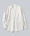 WHITE MAILS 【UNISEX】COTTON PAPER POPLIN BAND COLLAR SHIRT シャツ